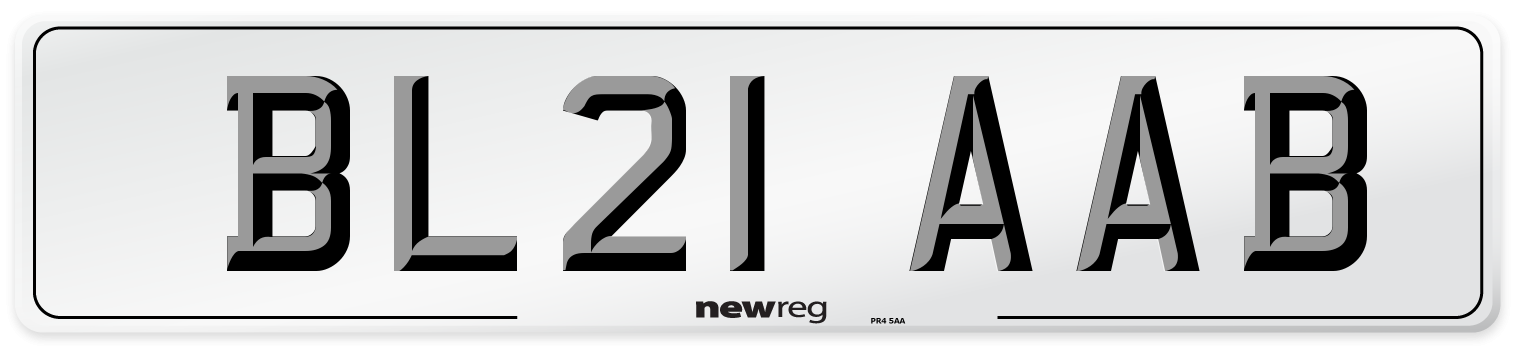 BL21 AAB Number Plate from New Reg